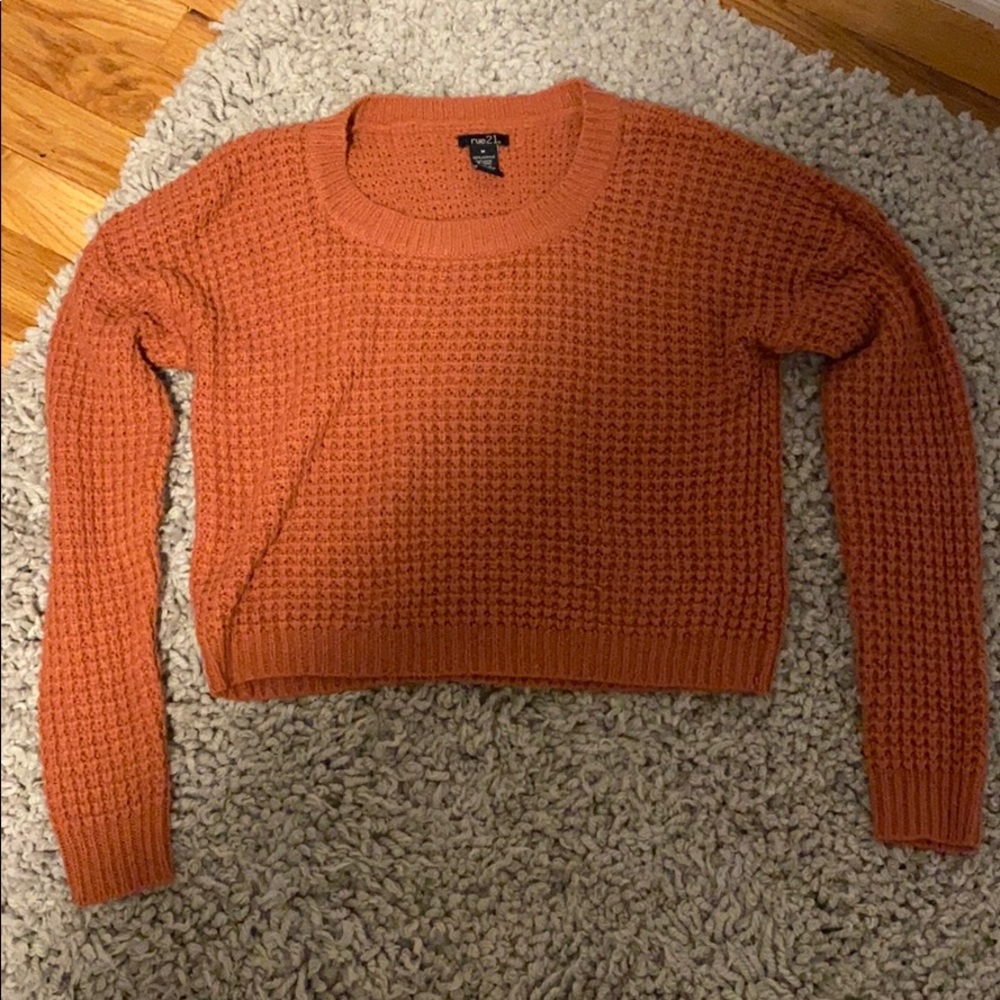 Rue 21 Orange Crop Sweater